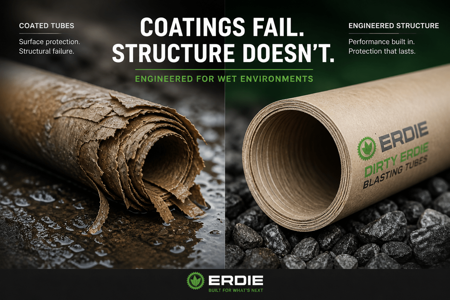 Failure Mechanisms of Coated Paper Tubes in Wet Environments - Erdie Industries