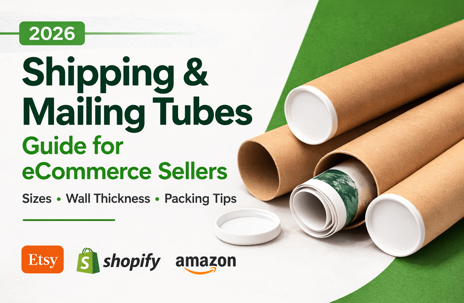 The Ultimate Guide to Shipping & Mailing Tubes for eCommerce Sellers (Poster Tube Guide 2026) - Erdie Industries